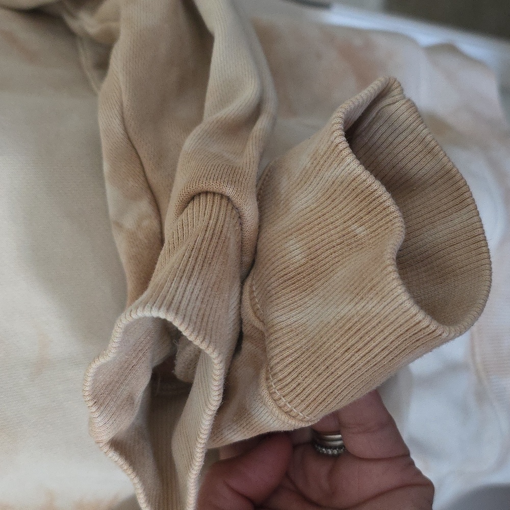 Unisex Cream Hoodie Sweater SIZE S/M - Picture 4 of 10